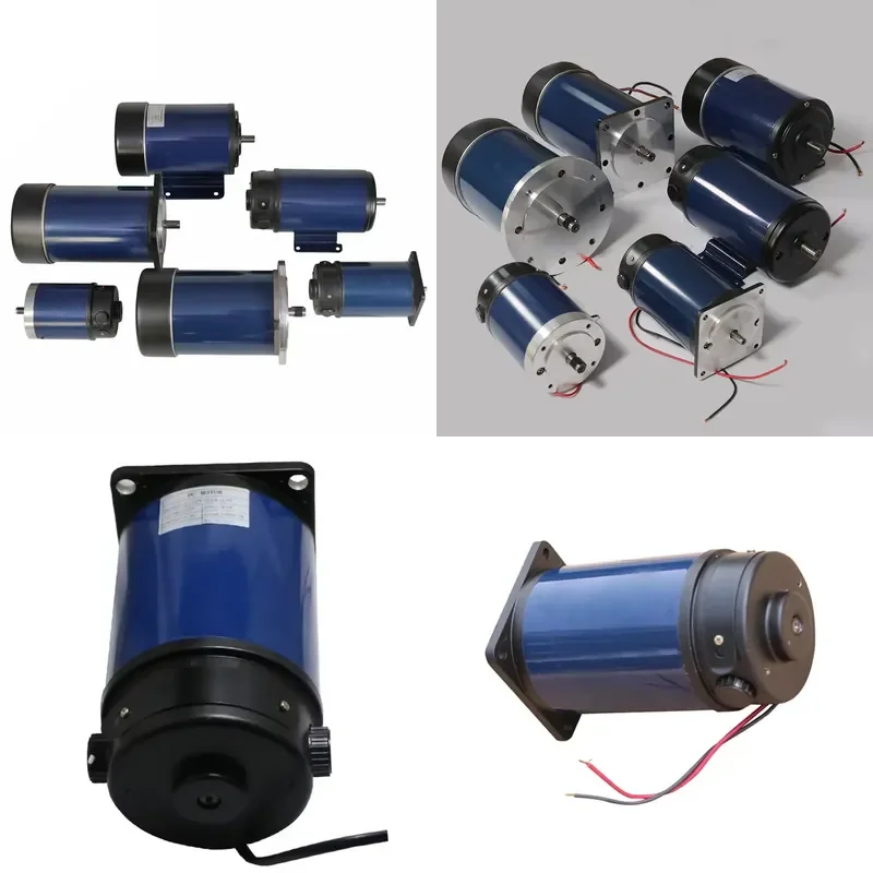 2026 HOT 80ZYT 100W 24V 3000RPM 0.31N.m Permanent Magnet DC Brush Gear Motor with Incremental Encoder 5V 100PPR and Brake