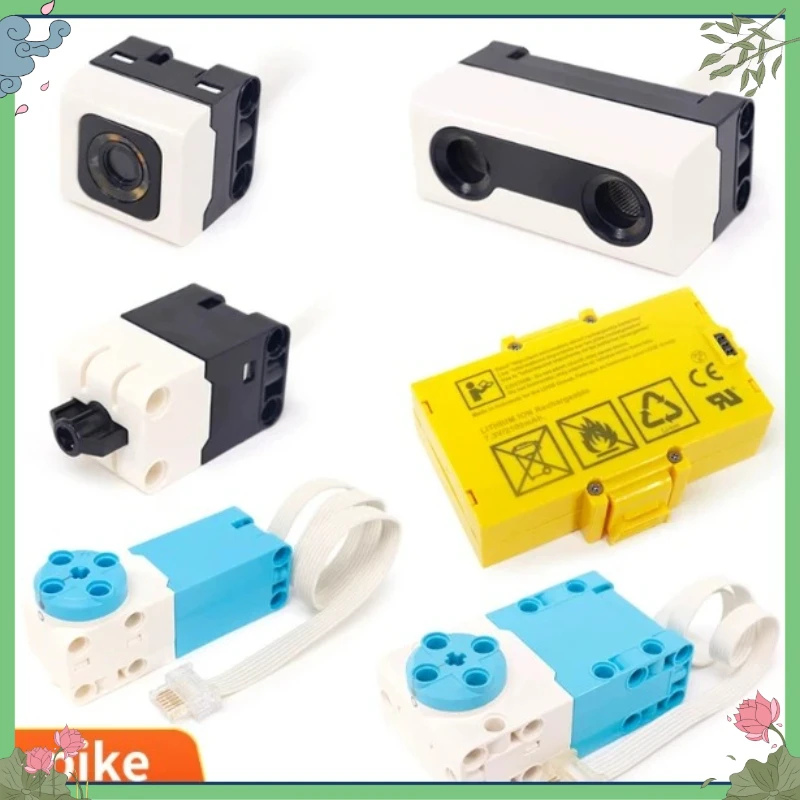 Spike Compatible Blocks with Servo Motor Sensors for Educational STEM Toys 45602 45605 45606