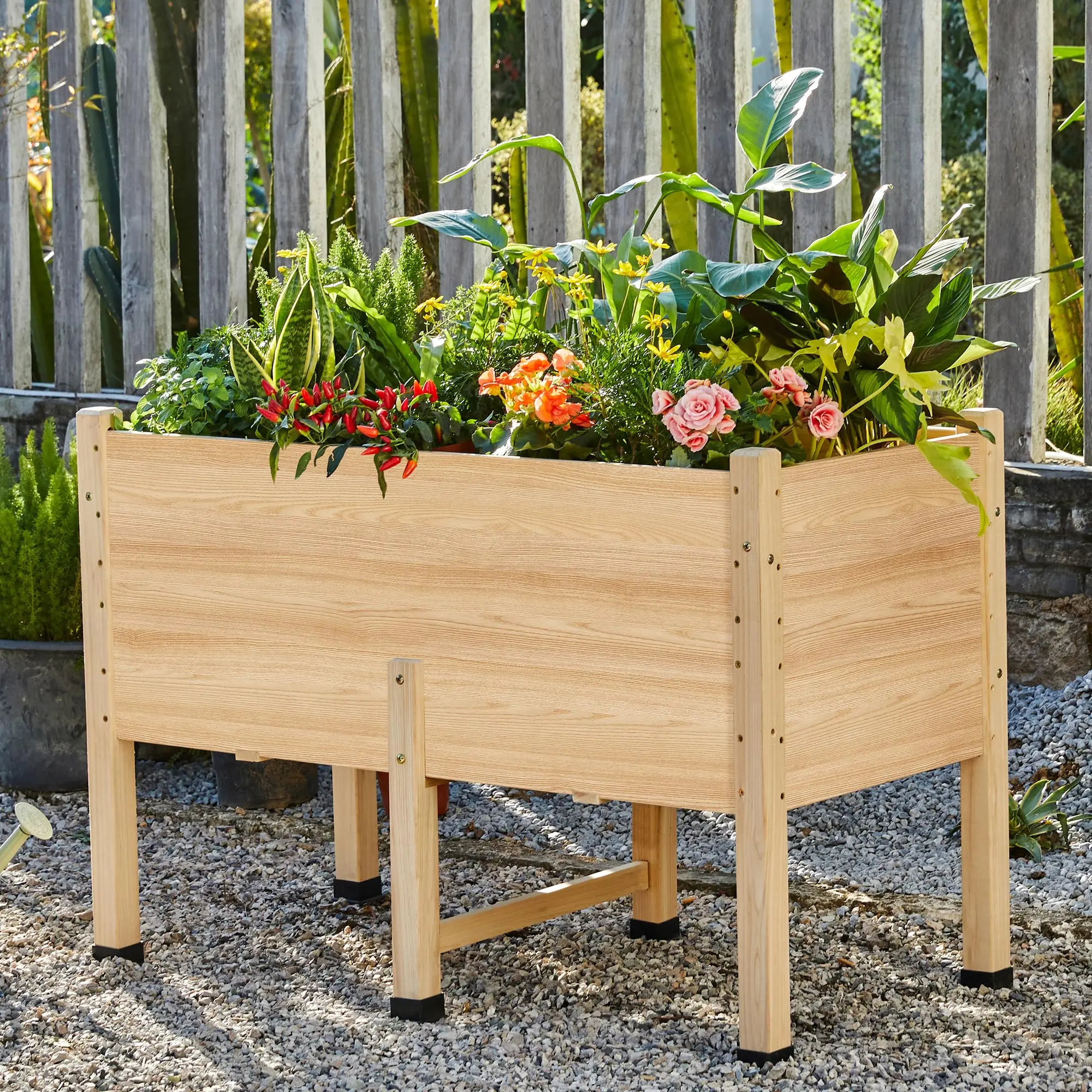4x2 Ft Raised Garden Bed - Features Legs, Drainage Holes