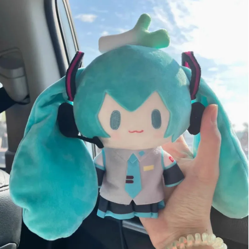 

Hatsune Miku Snow Series 15cm Plush Doll Kawaii Q Version With Backpack Action Figures Keychain Bag For Fans Birthday Doll Gift