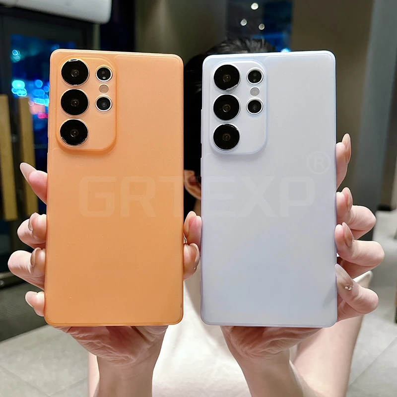 Ultra Thin Matte Clear Soft TPU Case For Samsung Galaxy S26 Ultra S25 S24 Ultra S23 S24 S25+ Anti-Fingerprint Shockproof Cover