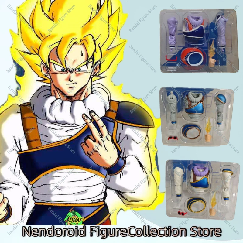 

E & C Dragon Ball Z SHF Instant Transmission Son Goku Chibi Dam'z Clothes Modified Parts Accessories Anime Action Figures Toys