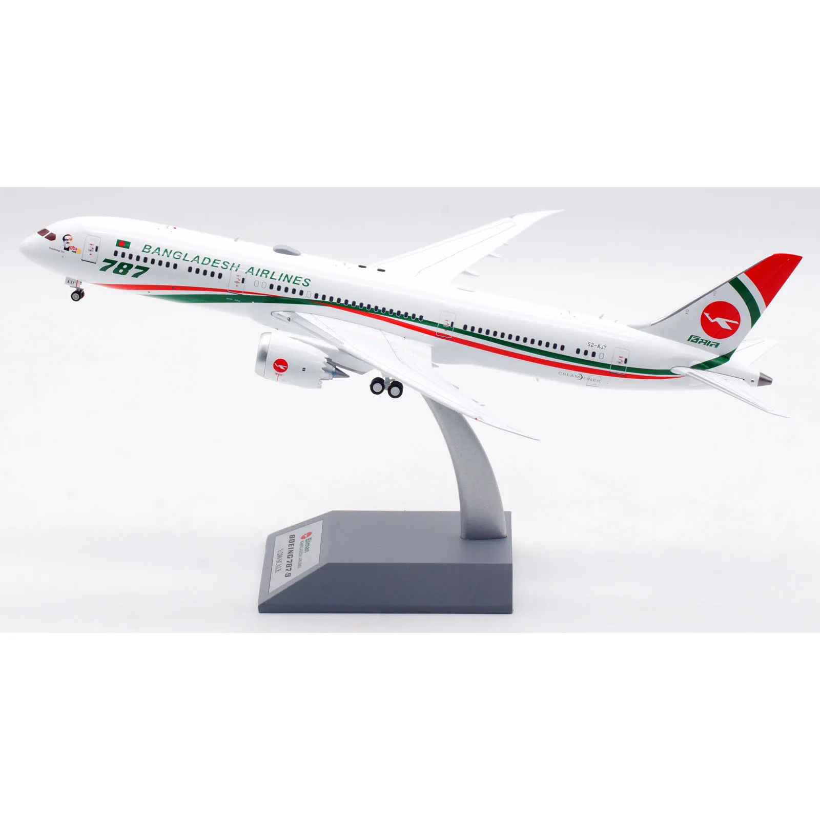 IF789EY1123 Alloy Collectible Plane Gift INFLIGHT 1:200 Biman Bangladesh Airlines Boeing B787-9 Diecast Aircraft Model S2-AJY