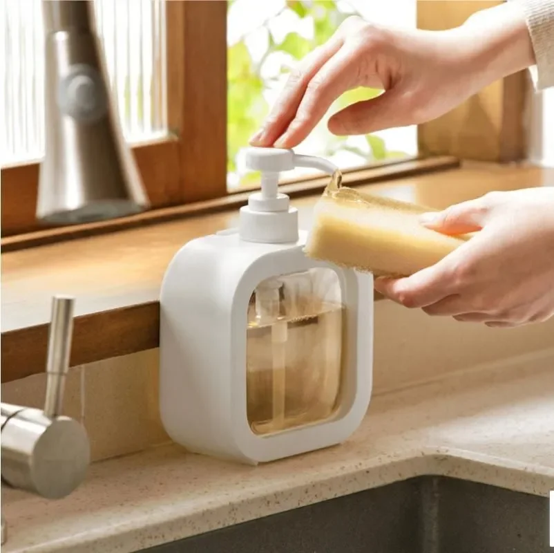 Modern Liquid Soap Dispenser 300ml Durable Pump Bottle for Dish Soap Hand Wash Lotion Bathroom Accessories