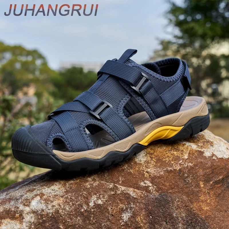 Summer Men Sandals Fashion Men's Casual Shoes Breathable Outdoor Beach Water Sports Shoes Non-slip Man Trekking Toursim Sandals