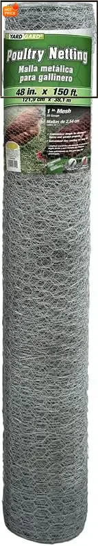 

Бестселлер [Горячее предложение!] Сетка для курятника 1 дюйм (2,54 см) ячейка, 72 дюйма (182,88 см) x 150 футов (45,72 м), 20 калибр, оцинкованная стальная проволочная сетка, идеально подходит для рукоделия и садоводства