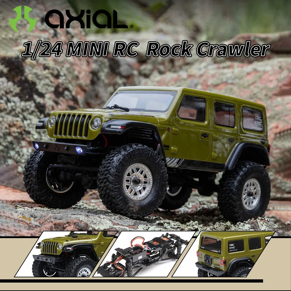 NEW 1/24 AXIAL SCX24 JLU Rock Crawler AXI00002 V3 RC Electric Remote Control Model Car 4WD Brushed RTR Adult Children's Toys