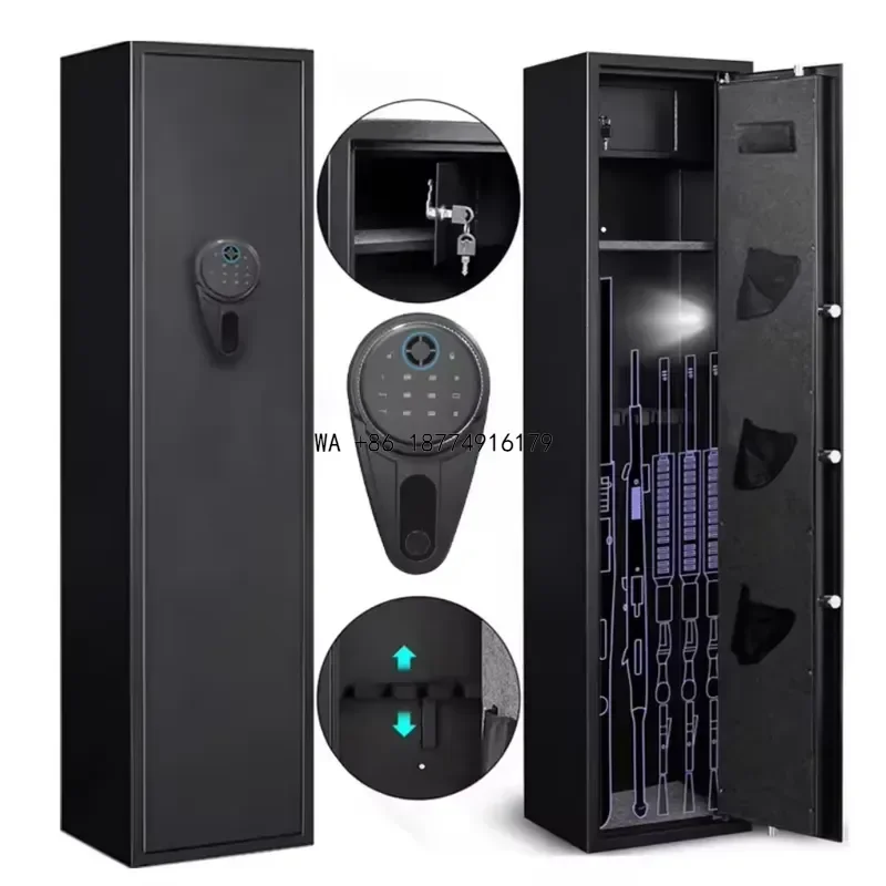 wmwmnu Fingerprint Safe Box with Digital Keypad for 3 to 5 GunsODM OEM