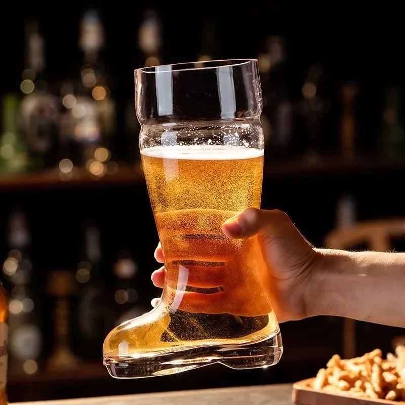 Creative Transparent Boots Beer Glass Large Capacity Whiskey Soda Glass Cup Bar Party Festival Celebration Drinkware