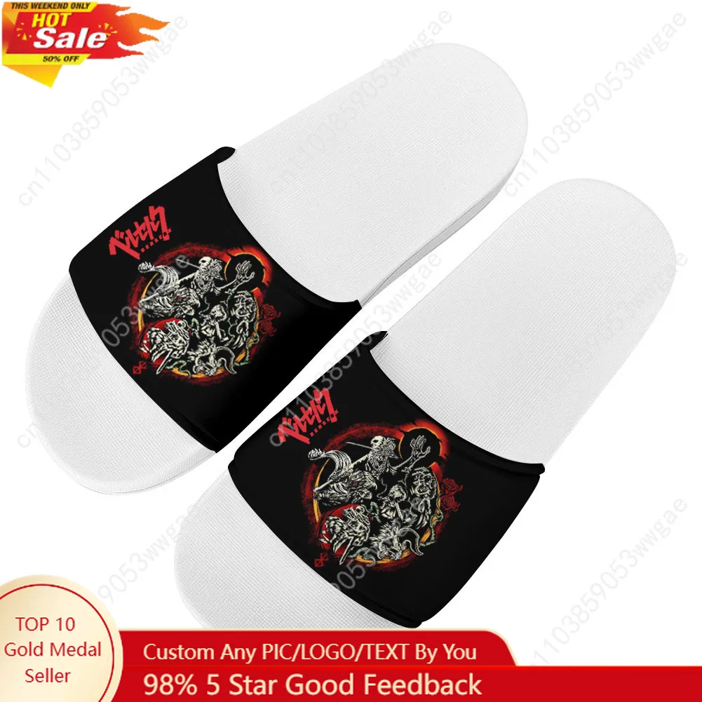 

Berserk Guts Sandals Home Slippers Water Shoes Men Women Teenagers Sandal Bathroom Beach Pool Anime Custom Made Summer Slipper