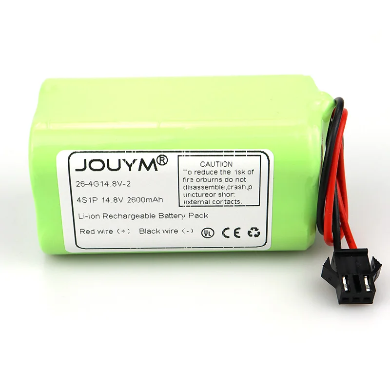 2600mAh, 14.8V Battery for Robot vacuum Cleaner INR18650 M26-4S1P, Mamibot EXVAC660, DEXP MMB-300, Neatsvor X500 Replacement