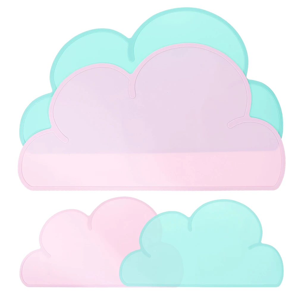 

4Pcs Silicone Pet Food Mat Reusable Puppy Feeding Placemat Non-Slip Dog Cat Bowl Cushion Floor Protector Puppy Feeding Mat