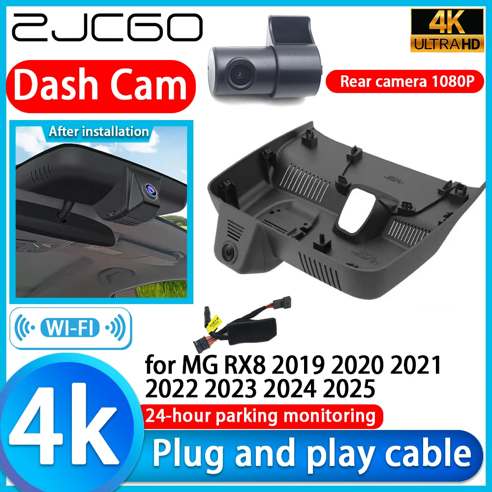

for MG RX8 2019 2020 2021 2022 2023 2024 2025 Wifi 4K DVR Dash Cam Camera Sony Lens IMX335 Video Recorder Night Vision G-Sensor