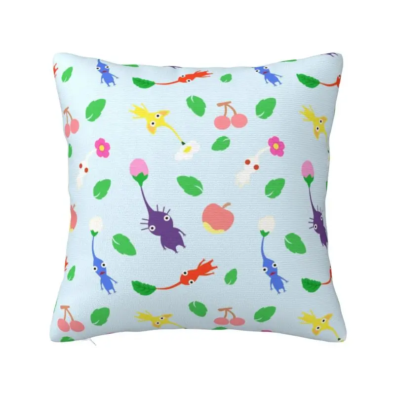 

Чехол Pikmins 45x45 с рисунком для видеосъемки, домашний декор, 3D печать, декоративная подушка для дивана с двух сторон