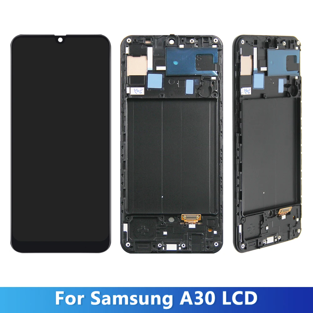 6.4\'\' Display For Samsung A30 A305/DS A305FN LCD Display with Frame Touch Screen Digitizer Assembly For Samsung A30 Screen