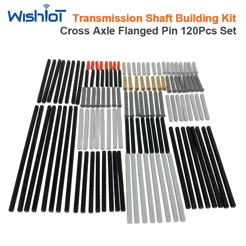 MOC Technical Parts Cross Axle Friction Smooth Bush Ring Connector Block Set Compatible Mechanical Car Building Blocks Toy
