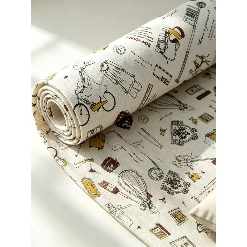 Mixed‑Blend Fabric with Girl Print Pattern Sewing Textile for Curtains, Tablecloths & Decorative Pillows DIY Craft Material view 3