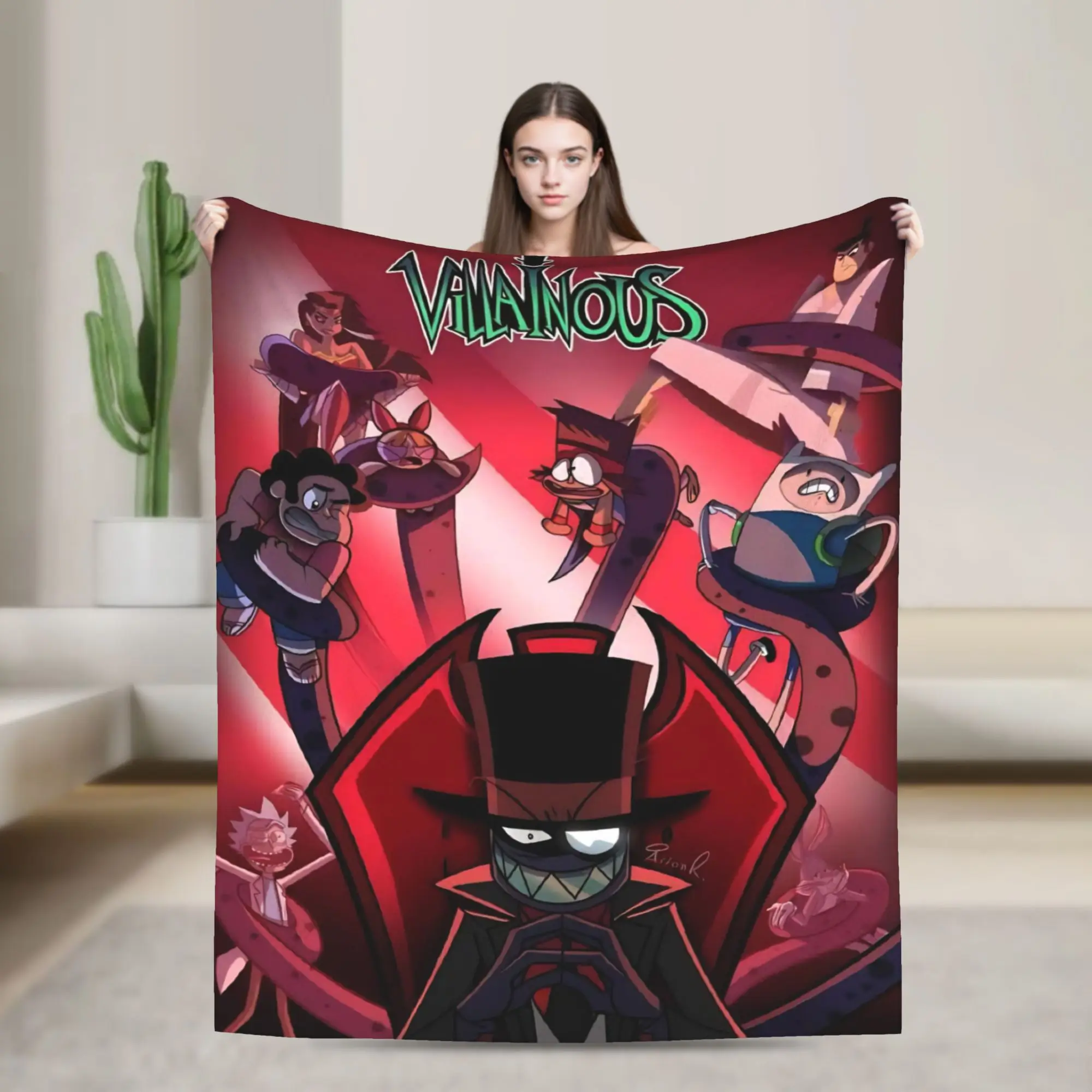 Comfortable Villainous Comdy Blanket Accessories Bedding Decorative  Throw Blankets Super Warm Fleece for Car