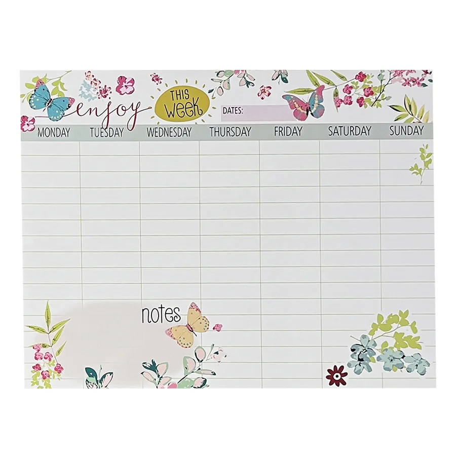 Refrigerator Magnet Weekly Monthly Planner Refrigerator Magnetic Soft Whiteboard Sticker Calendar Sticker Erasable Message Sticker