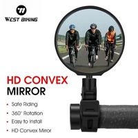 WEST BIKING Universal Bike Rearview Mirror 360 Degree Adjustable Rear View Mirror Cycling Accessories Bicycle Handlebar Mirrors