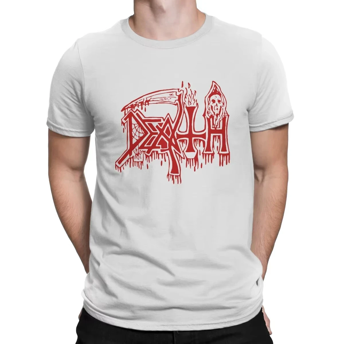 

Marilyn Manson Rock Band Print Summer T-Shirt Men's American Street Hip Hop Vintage Crew Neck Short Sleeve T-Shirt Top Clothing