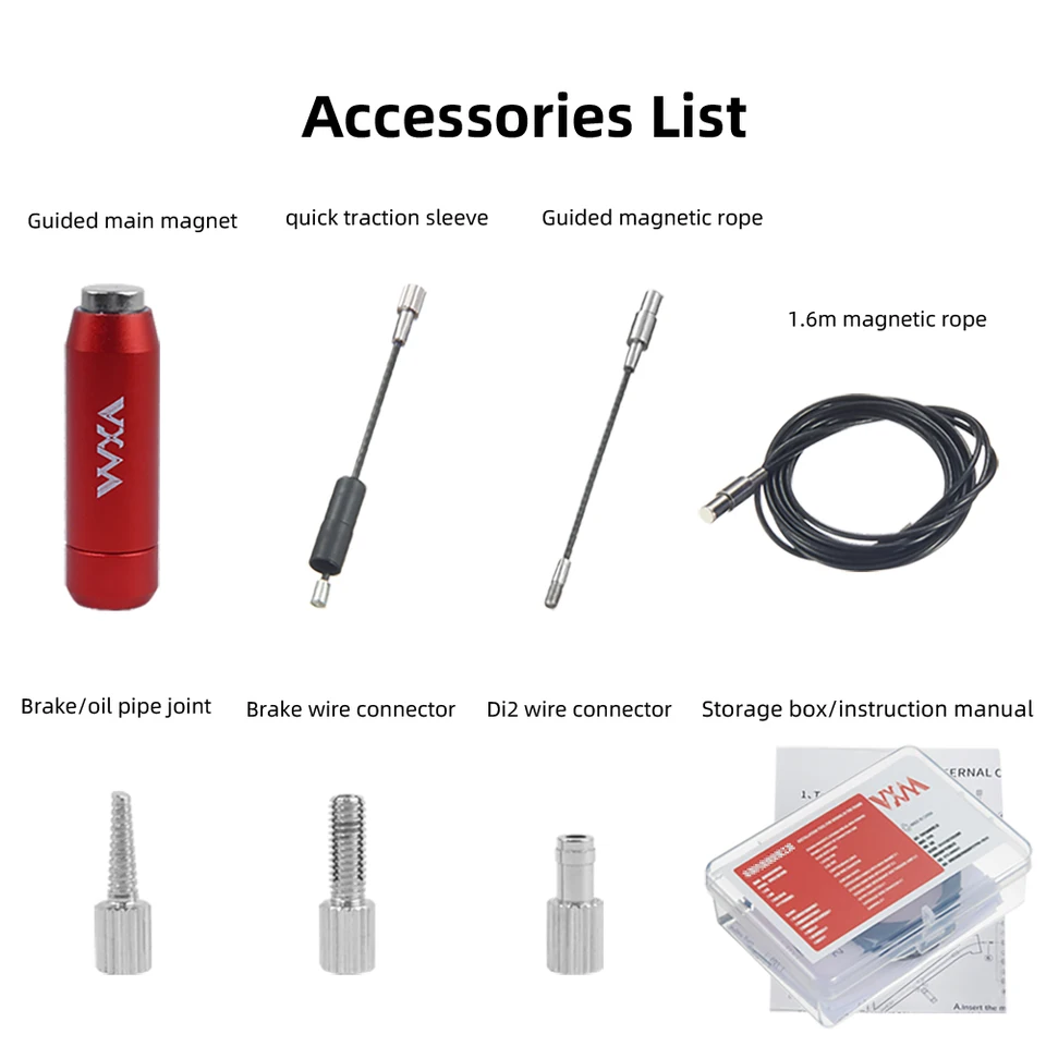 Kit Routage Câble Interne Vélo - Outils Pour Cadre Carbone Et Aluminium - Compatible 4-5.5mm, Hydraulique Et DI2