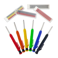 Solid Carpenter Pencil Set Woodworking Tools Mechanical Pencil Refill Construction Job Tools Carpentry Marking Scriber