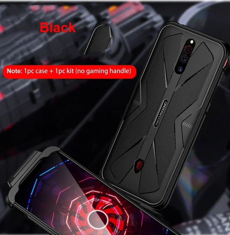 for Nubia Red Magic 5G 5S Phone 6.65 inch Case Accessories Soft Anti-knock Silicon Breathable Gaming Cover Case Protective Funda