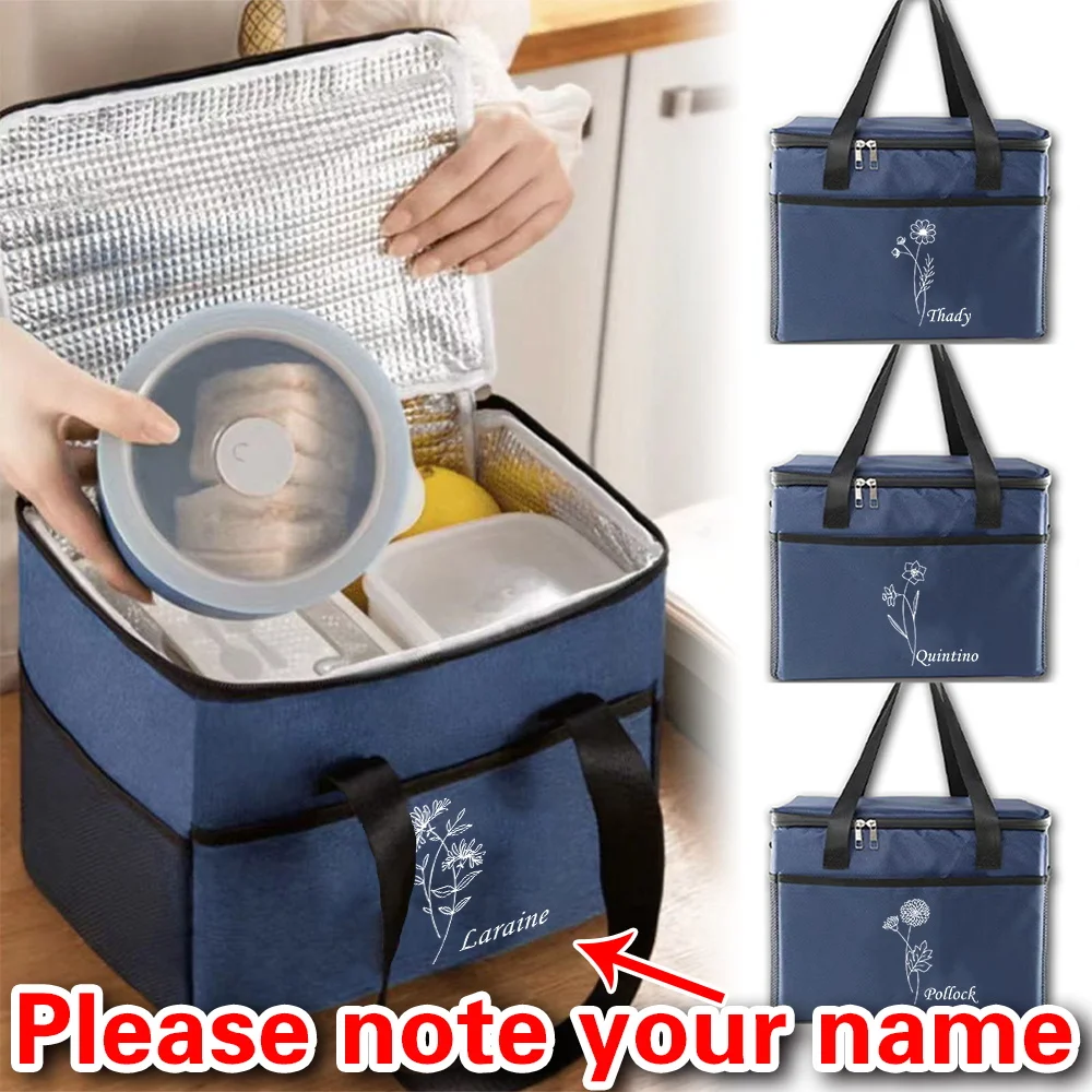 

Personalized Customized New Large-capacity Outdoor Picnic Ice Bag Waterproof and Fresh-keeping Portable Insulation Bag Lunch Bag