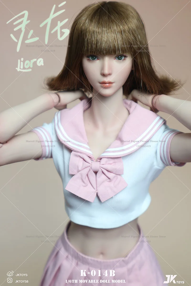 JKTOYS K-014A K-014B K-014C 1/6 Scale 3Style  Liora Female Head Sculpt For TBLeague JIAOU DOLL 12-inch Action Figure Soldie