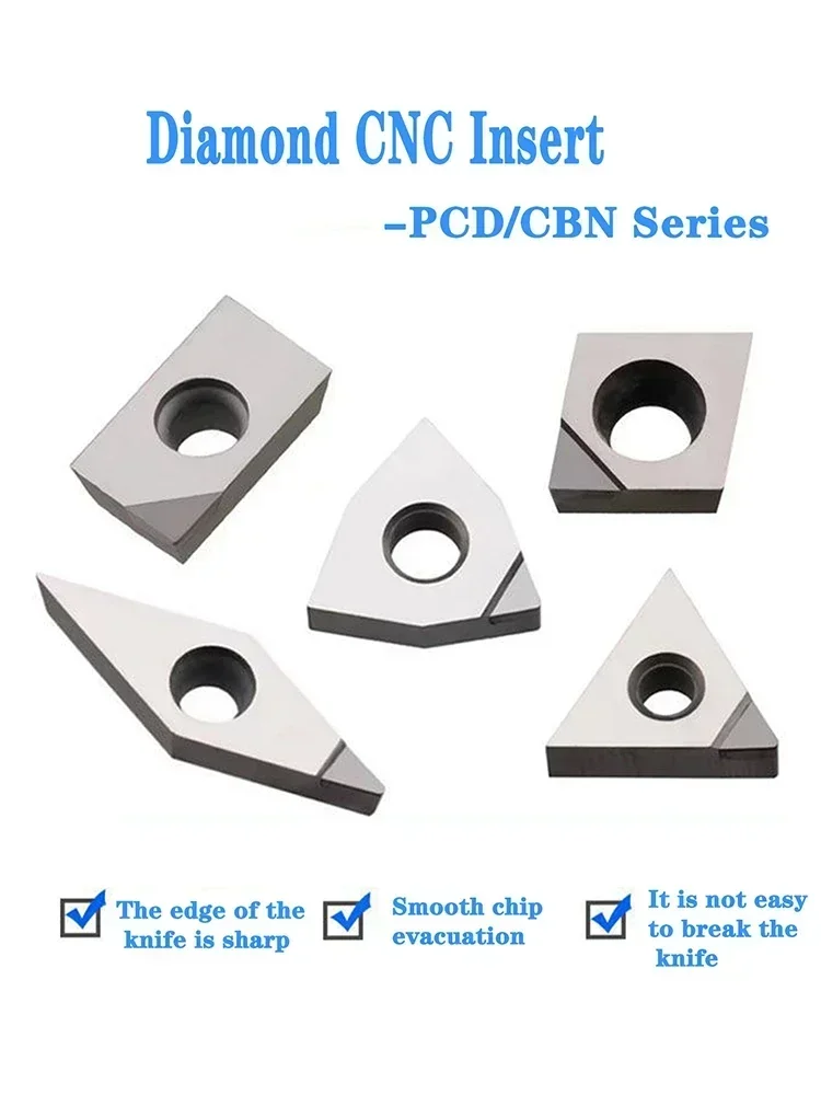 APKT1135 APKT1604 Type PCD CBN Diamond Inserts Turning Inserts For CNC Lathe Machining Of Copper Aluminum And Hardened Steel