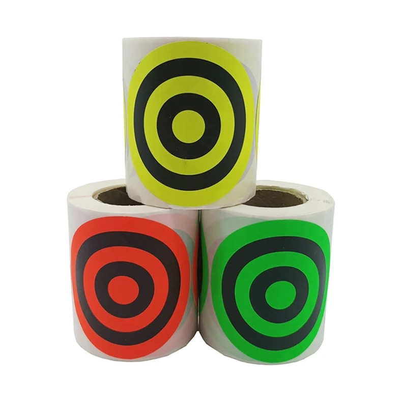 200Pcs/Roll 3 Inch Self Adhesives Reactive Splatter Parper Target Sticker For Archery Bow Hunting Training Targets