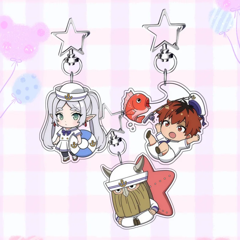 

Акриловый брелок в морском стиле для фанатов аниме Frieren: За пределами пути (Фрирен, Ийсен, Хайтер, Химмел, Фрирен, Старк) – коллекционный подарок