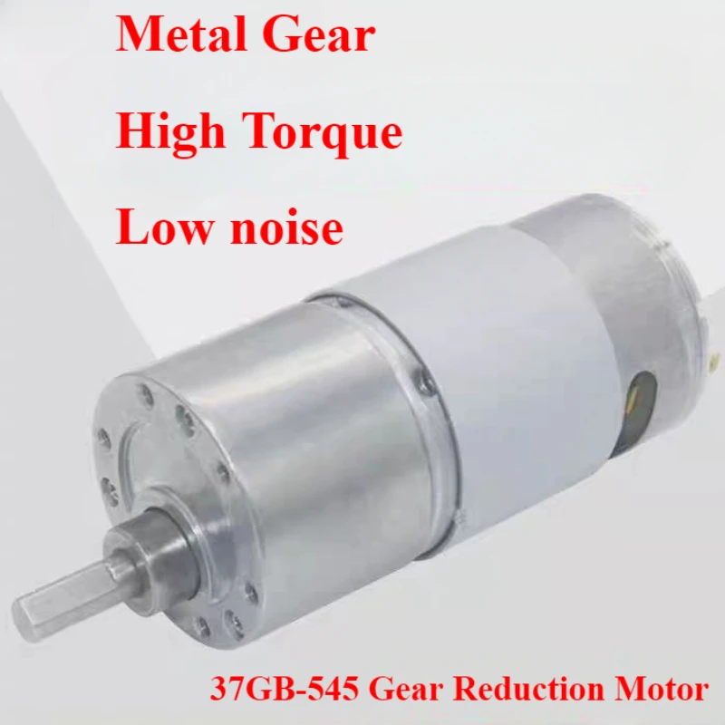 JGB37-545 Llow rpm Electric Motors 7-960rpm Mini Motor 12V/24V High Torque Printer DC Motor Reduction 24V Gear Motor