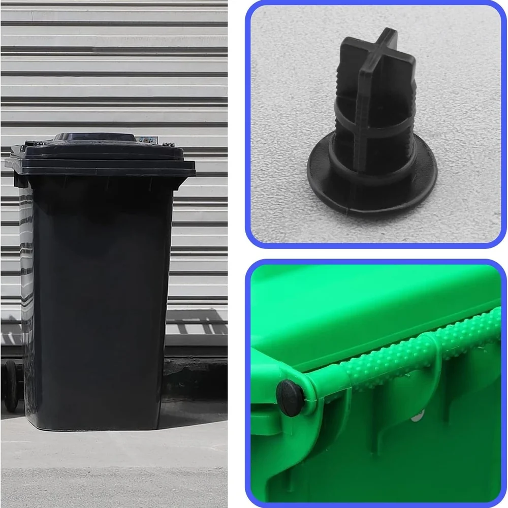 Outdoor Garbage Bin Lid Repair Pin Universal Plastic Hinge Accessory For Waste Collection Container Replacement Hardware