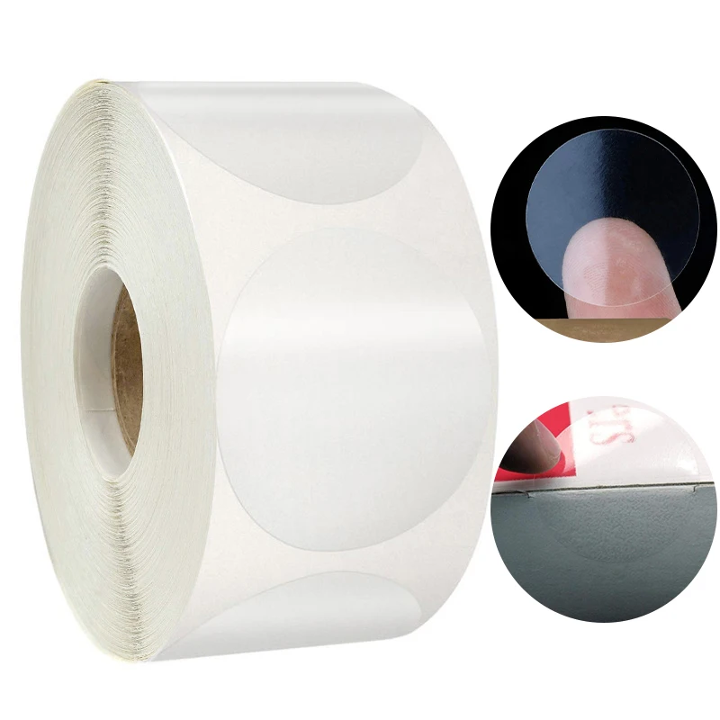 

500pcs Plastics Self Adhesive Transparent Tags Sealing Stickers Price Labels Diy Bracelet Necklace Supplies Jewelry Packaging