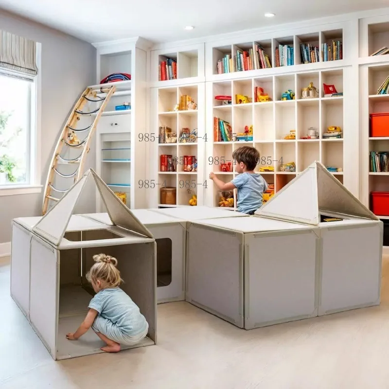 Built-in Magnet Panel Play Set Kids Magnetic Building Tent Combination Toys