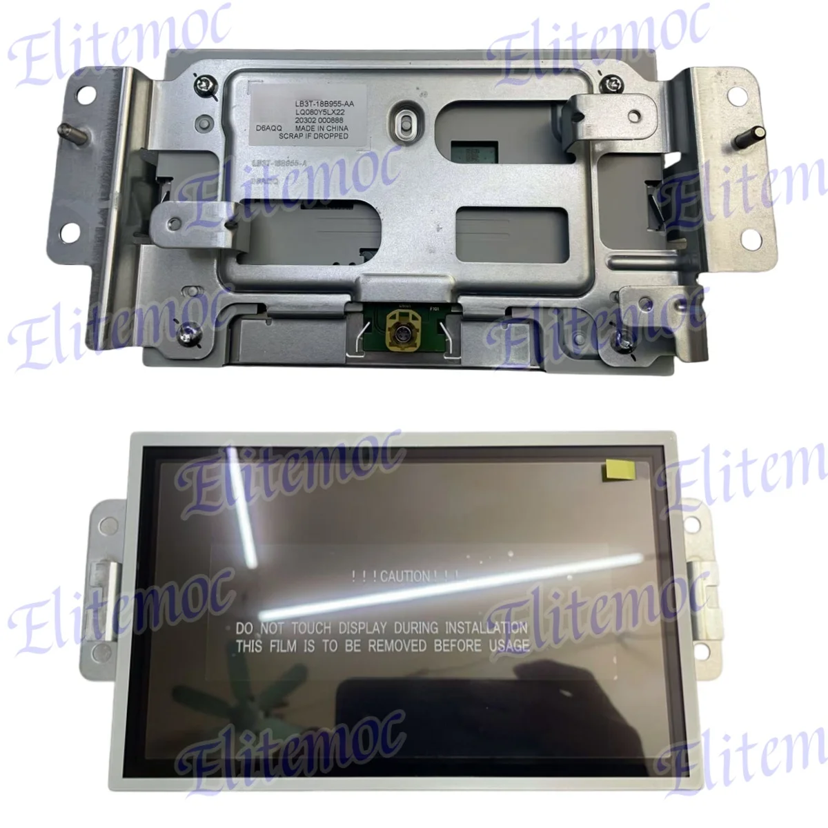 

LQ080Y5LX22 LB3T-18B955-AA LCD Display for Ford Ranger Dashboard with Metal Frame Replacement