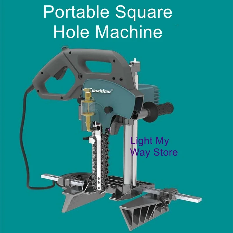 

Woodworking square hole machine chain saw portable punching machine drilling machine mortising machine