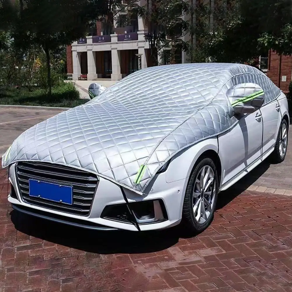 Car Cover Against Hail Outdoor Full Cover Rain Sun UV Protection Universal Cotton Suitable For Various Adverse Weather Condition