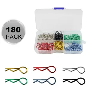 Hobby Fans RC Body Clips Pins Rc Car Body Clips R Pins Stainless Steel Parts 6 Colors for 1/8 1/10 1/12 Scale  Axial Arrm
