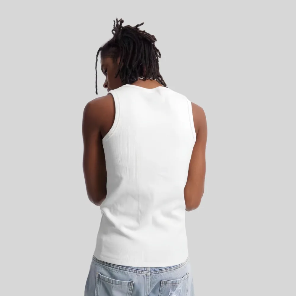 Heavy 460G Fitness Basic Sleeveless T-shirt Street Vest with Hip Hop Inside