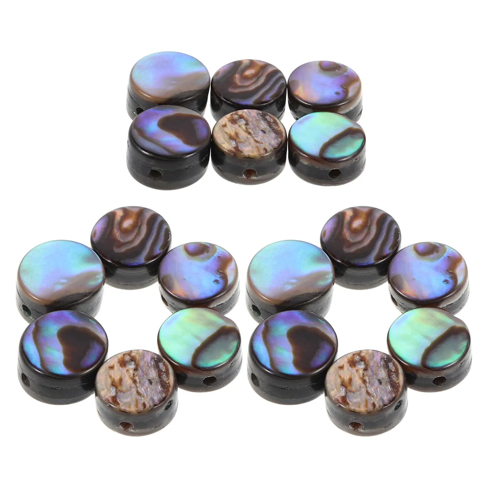 

20Pcs Handmade Necklace Materials Natural Abalone Beads 6Mm Smooth Spacer Beads for Bracelet Making Crafts Fashion Jewellery