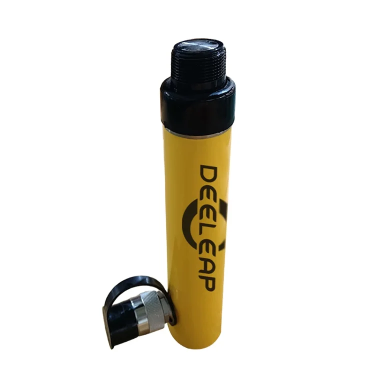DEELEAP 10T Single Acting Stainless Steel Hydraulic Jack Cylinder DY-RC-106TB with 155mm Stroke and 248cm Oil Capacity