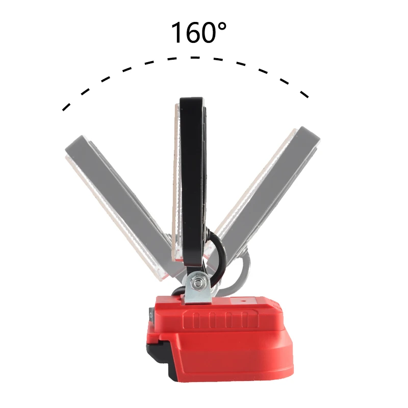 

Беспроводной светодиодный фонарь для литий-ионного аккумулятора Milwaukee 18 В, аварийный уличный фонарик с портом зарядки USB и Type-C, прожекторы, 4 дюйма