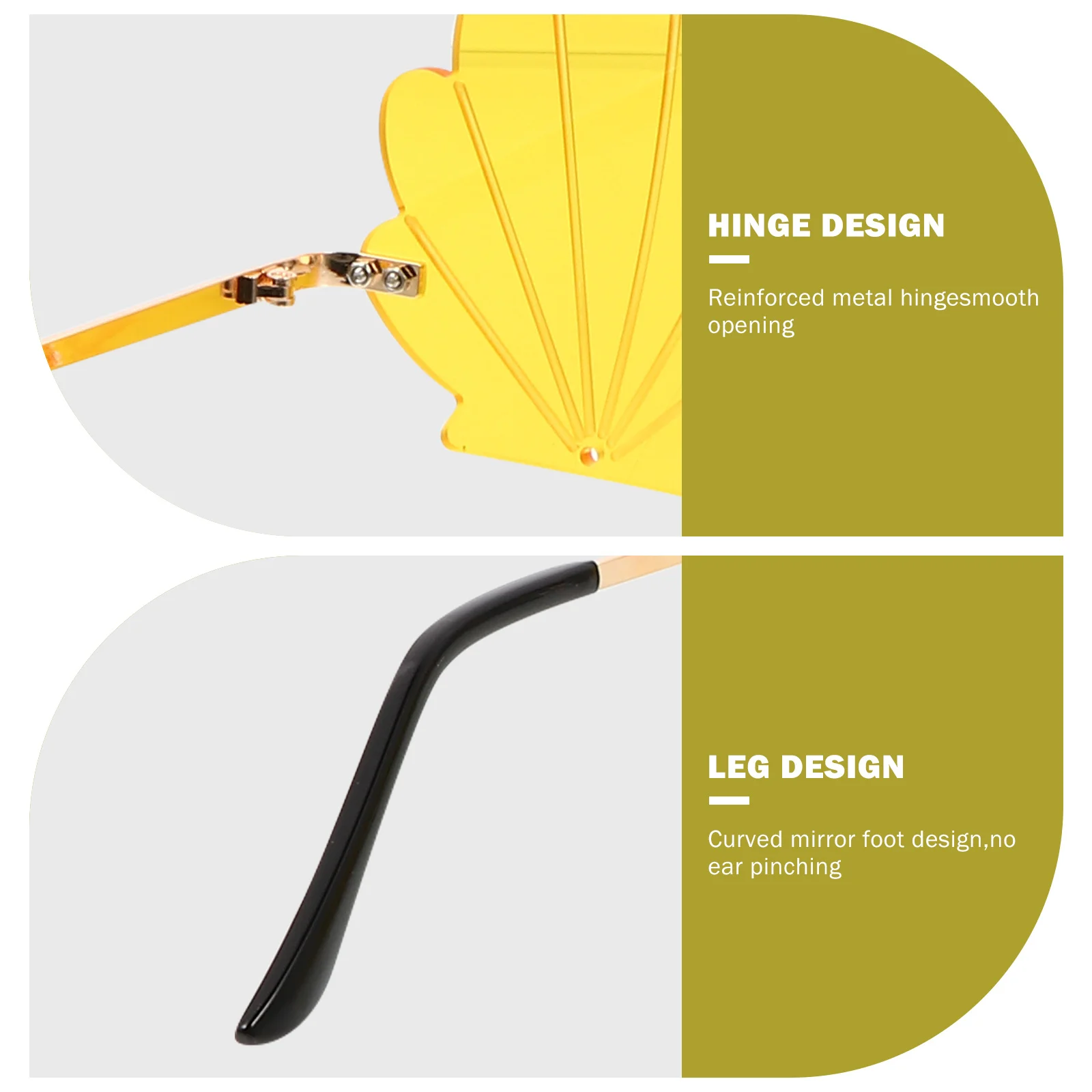 

1pc Pattern Funny Glasses Sunglasses Yellow Funny Design For Party Photo Props Fashionable Shades Decor Accessory