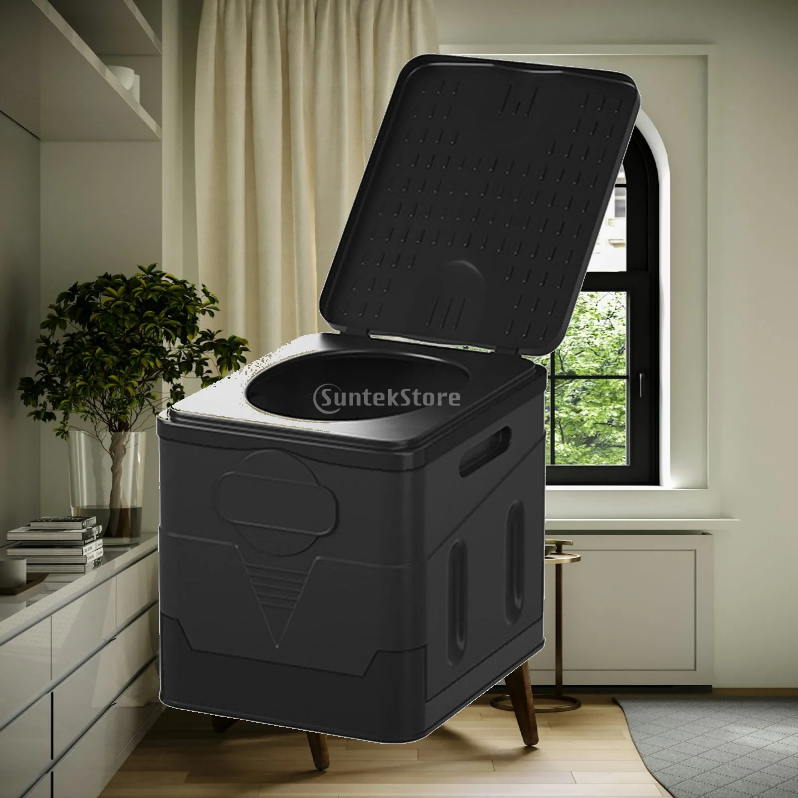 Foldable Travel Toilet Collapsible Portable Toilet for Boat Fishing Travel