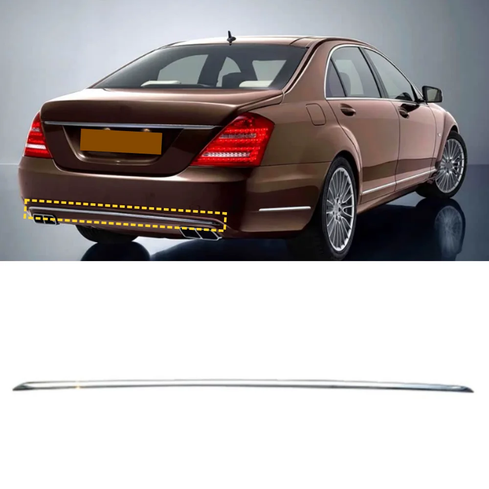 Rear bumper trim strip A2218850521 For Mercedes Benz S- Class W221 S350 S320 2009-2012