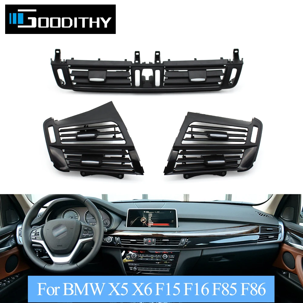 

Car Front Left Right Central Air Conditioning AC Vent Grille Outlet Panel Cover For BMW X5 X6 F15 F16 F85 F86 2014-2018