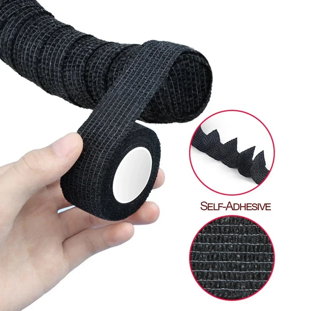 Elastic Bandage for Horizontal Bar Self-Adhesive Anti-Slip Sleeve Wrapped Straps for Dumbbell Barbell Anti Wear Protection